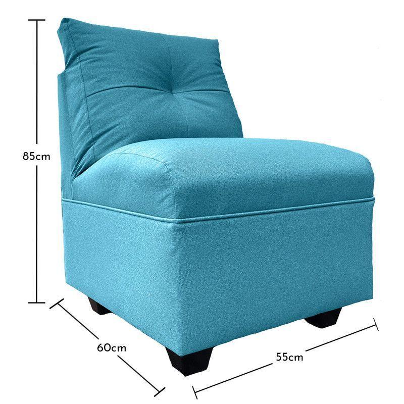 Par Butacas Mateo Chenille Turquesa Pata Plastica 1C-4