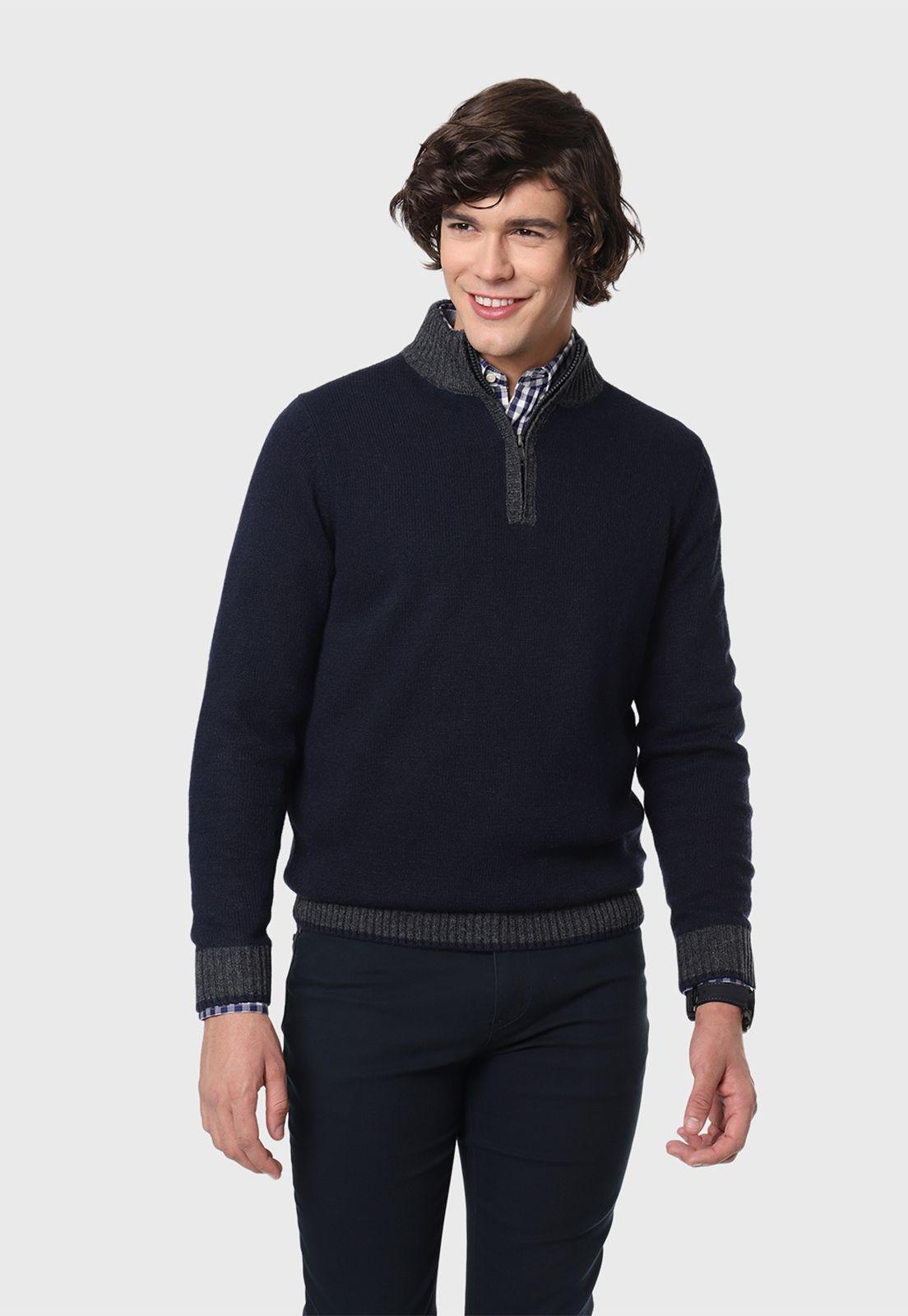 Sweater Hombre Half Zipper Arrow-0