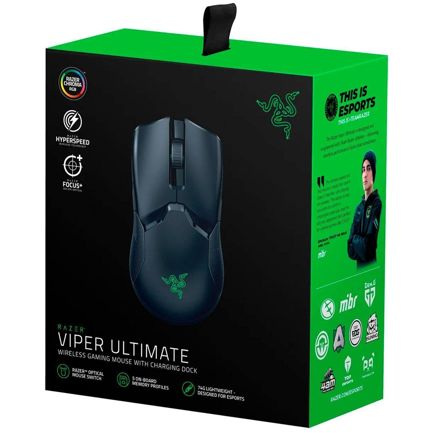Mouse Razer Gamer Viper Ultimate Chroma Negro-11