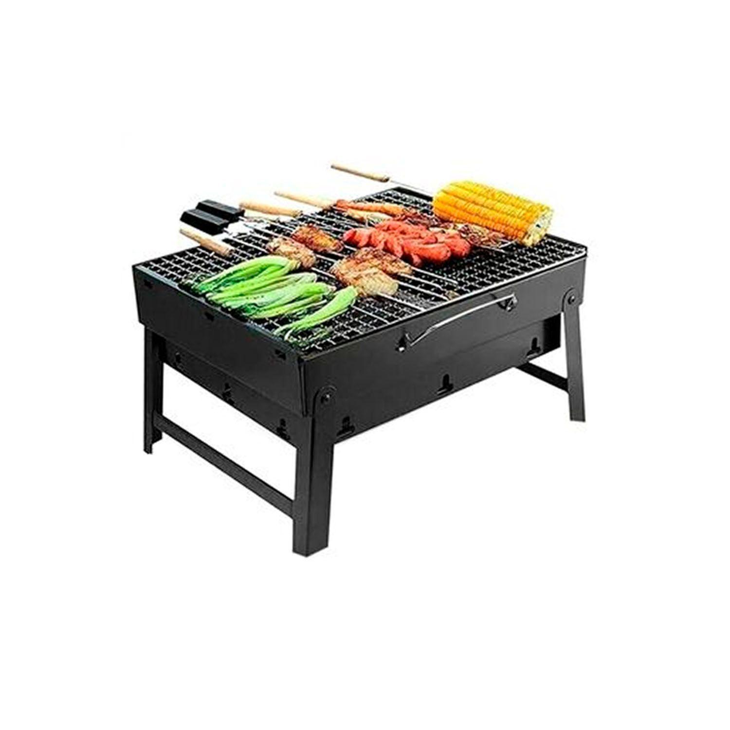 Parrillera Portátil Plegable De Carbón Para Asados-0