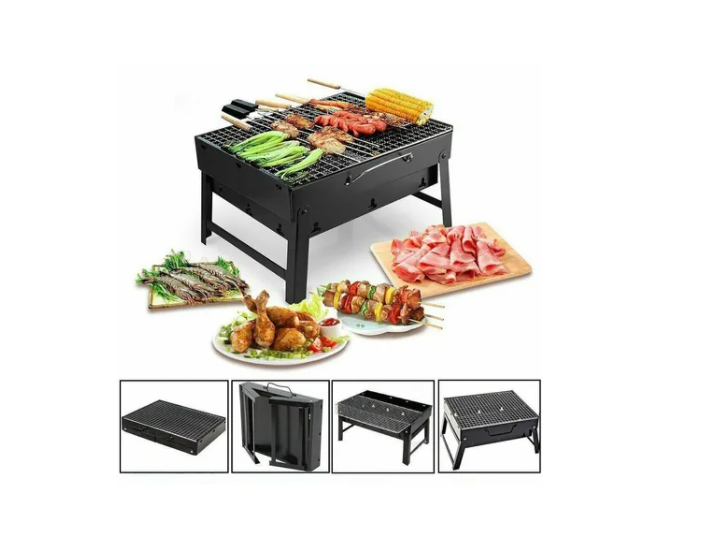 Parrillera Portátil Plegable De Carbón Para Asados-3