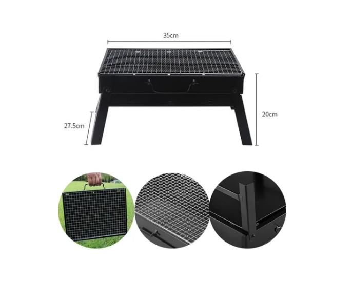 Parrillera Portátil Plegable De Carbón Para Asados-1