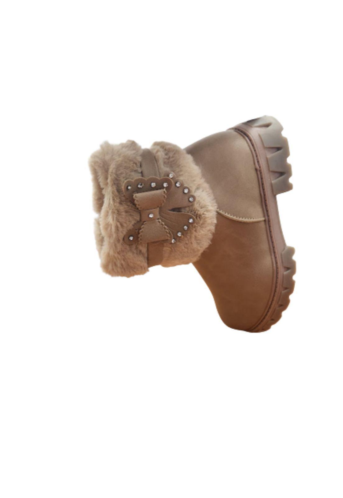 Bota de Invierno Niña Beige Claro-2
