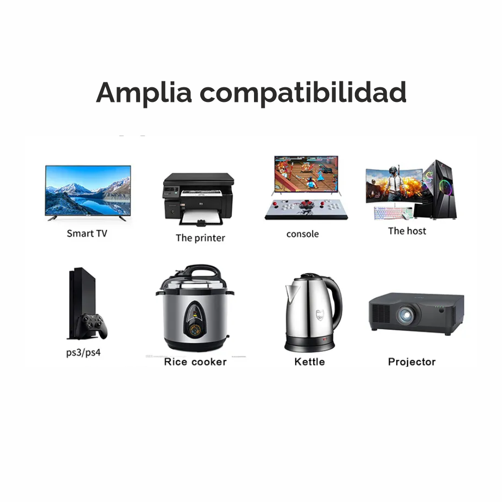 Cable De Poder Para Pc 1.8m Y Otros 220v / Calidad-3