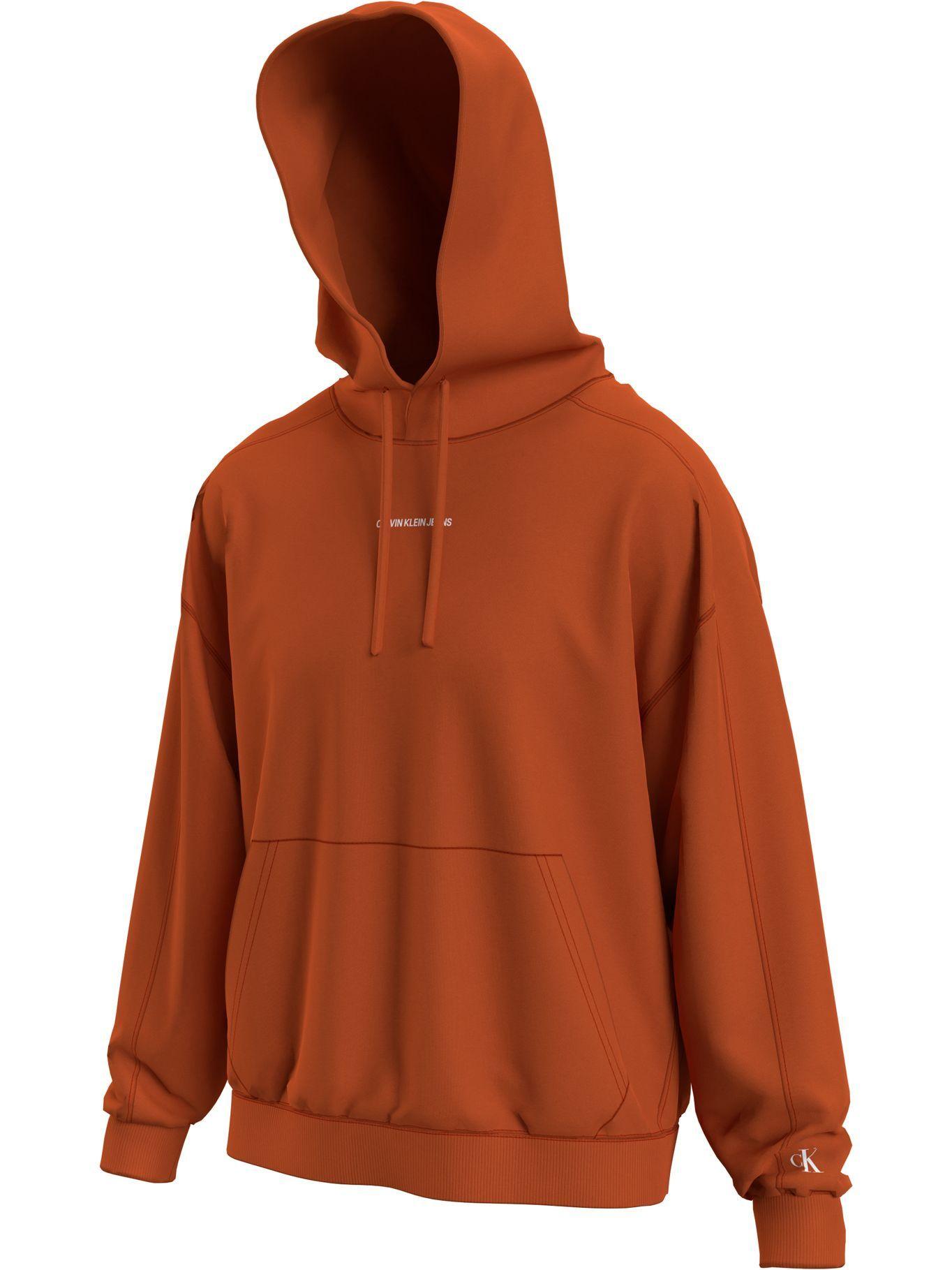Polerón Hoddie Micro Branding Naranjo Calvin Klein-0
