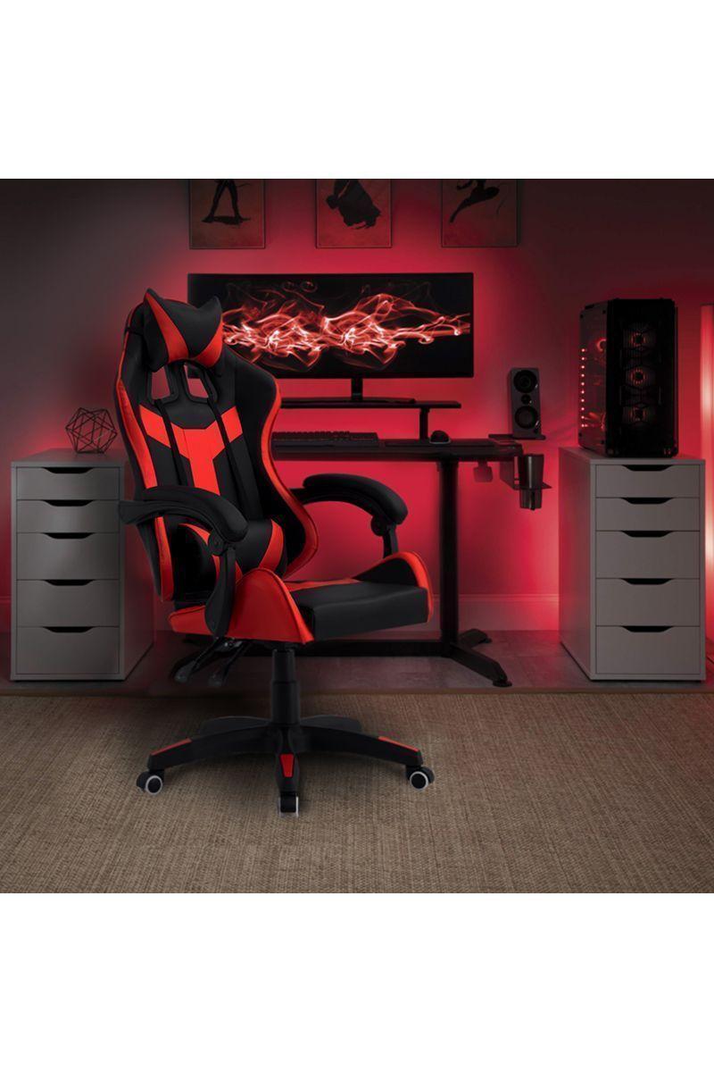 Silla Gamer Racing Multifuncional Rojo-1