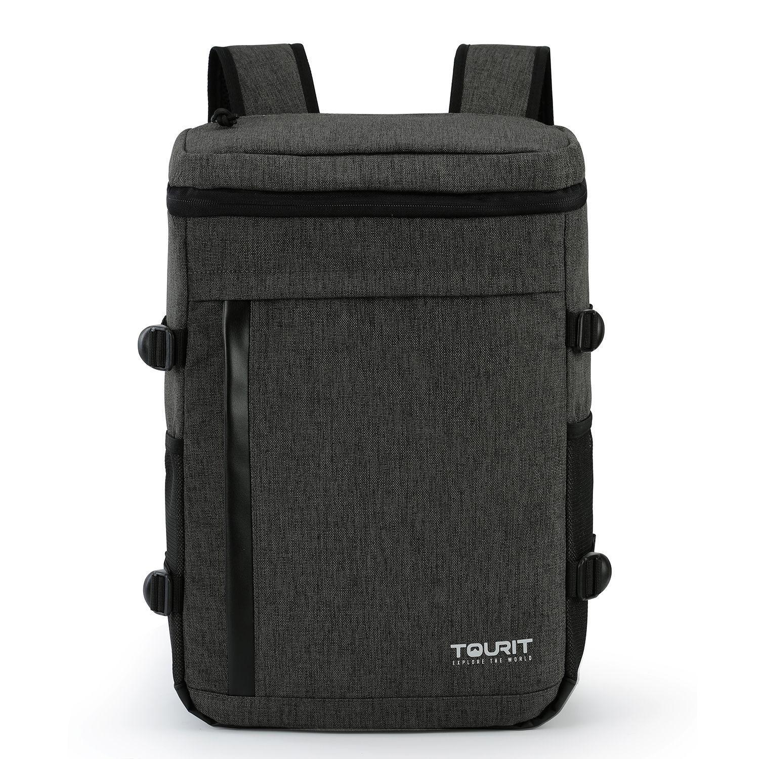 TOURIT Mochila térmica para 32 latas - Gris Oscuro-0