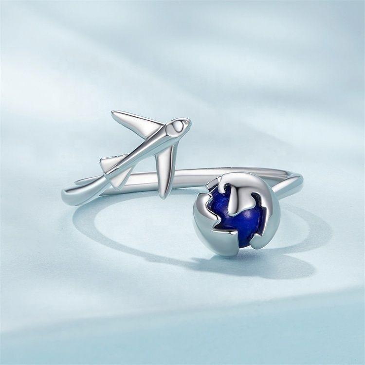 Anillo Avión LapisLazuli Plata 925-3