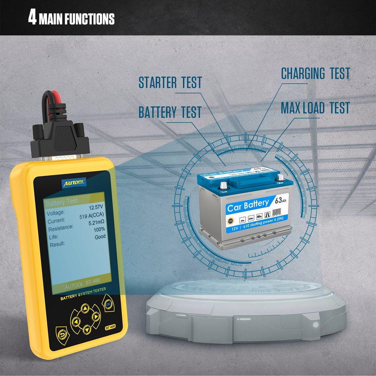 Scanner Batería Automotriz BT460-2
