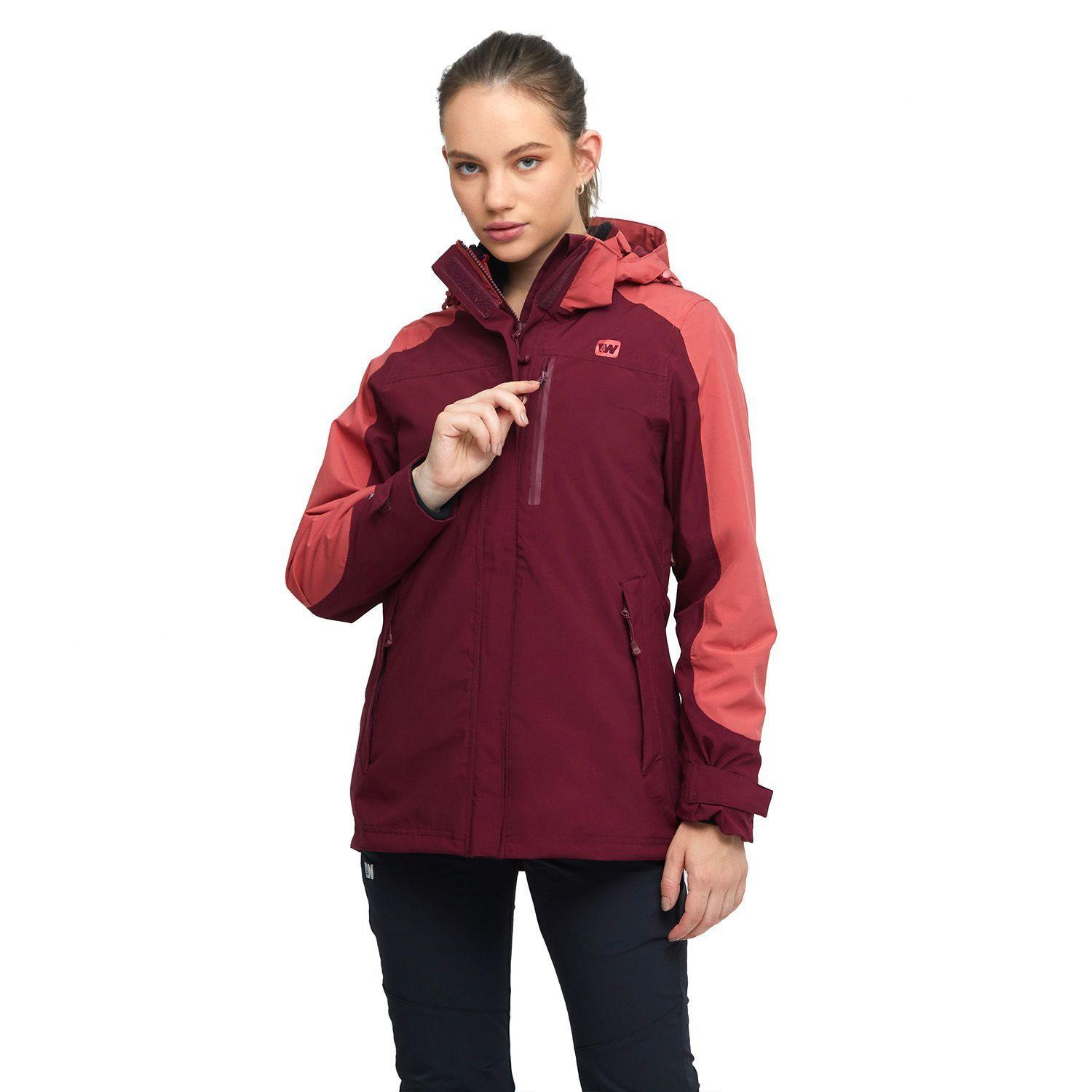 CHAQUETA MUJER WEINBRENNER QUEENSTOWN 3/1 JACKE ROJO-1