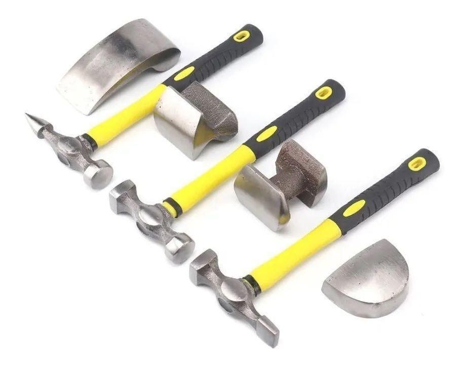 Kit Desabollador Martillo Set 7 Piezas Reparación Carrocería-4
