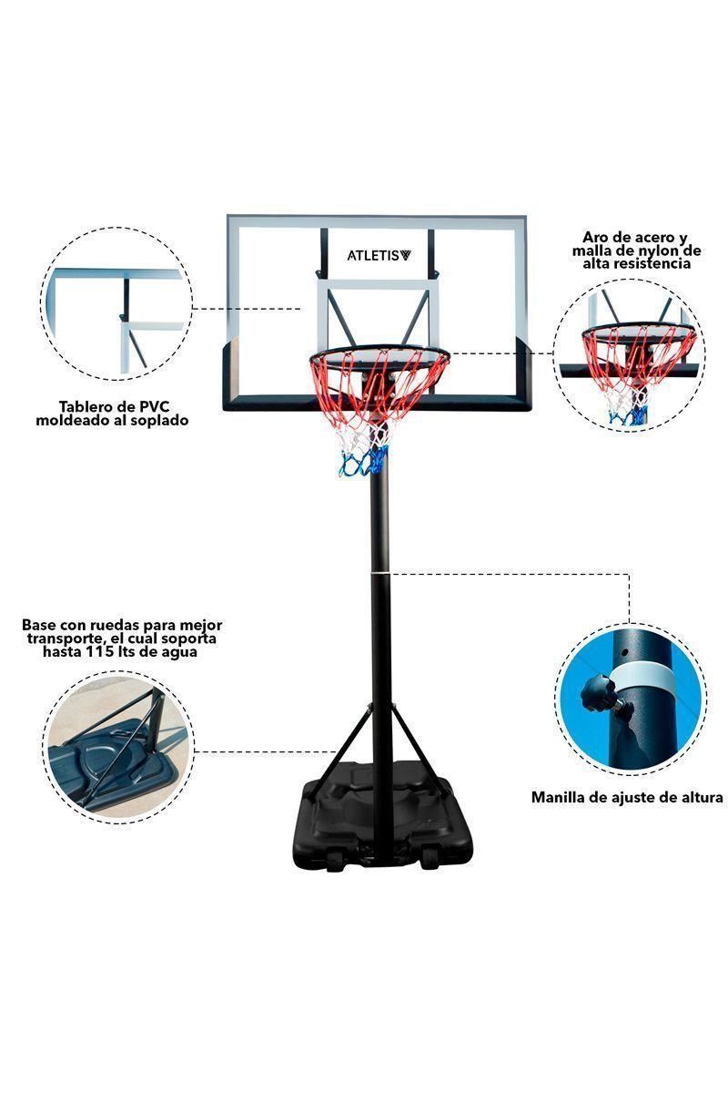 Aro de Basquetbol con Altura Ajustable 3,5 Metros-3