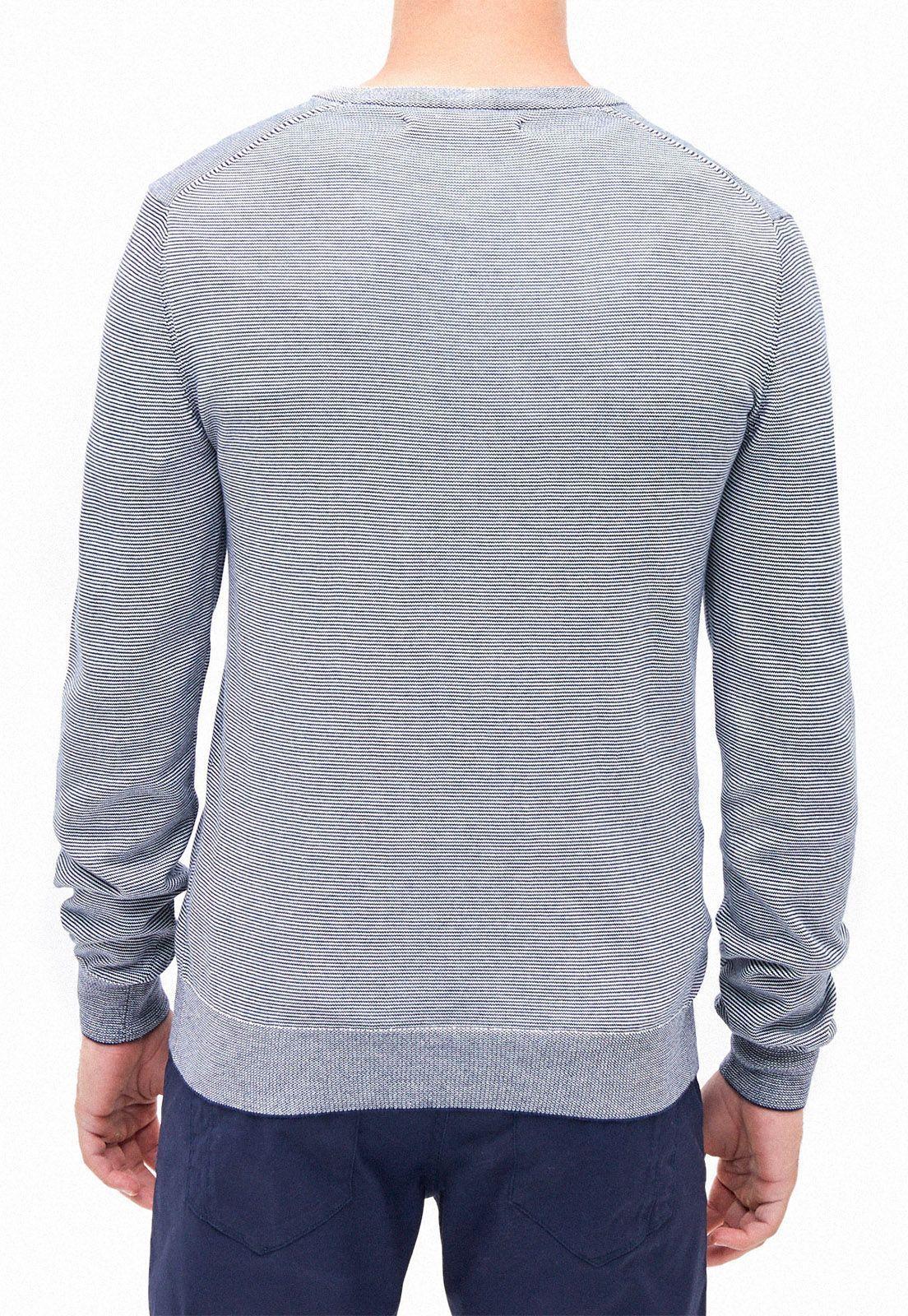 Sweater vneck microdiseño crudo-2