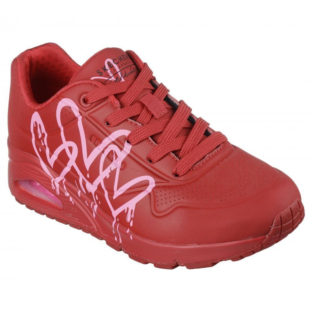 Zapatilla Mujer Uno Rojo Skechers-0