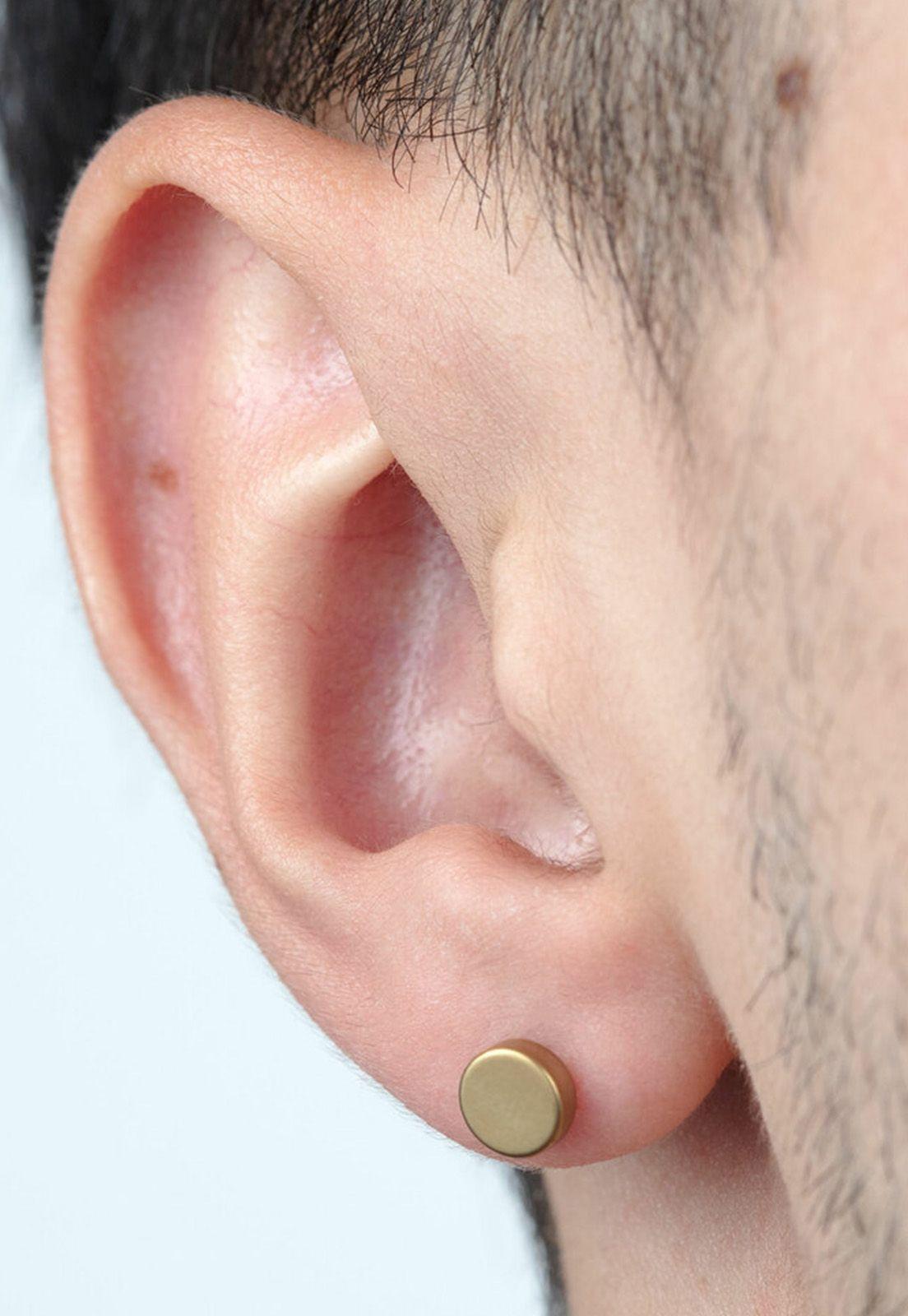 Aros LS2165-4/2 Lotus Style Hombre Men's Earrings-1