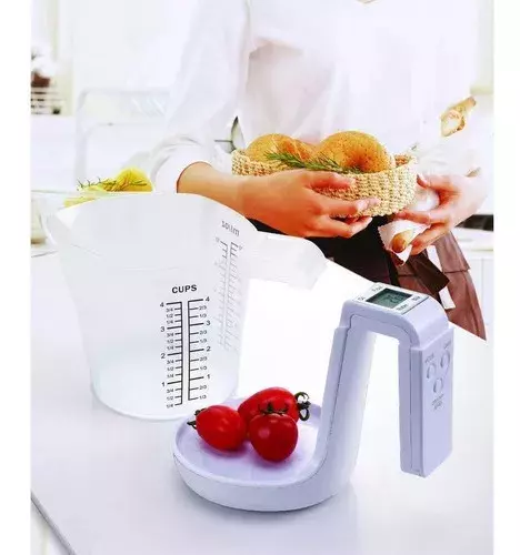 Balanza Digital Cocina Con Jarra Taza Medidora Pes-2