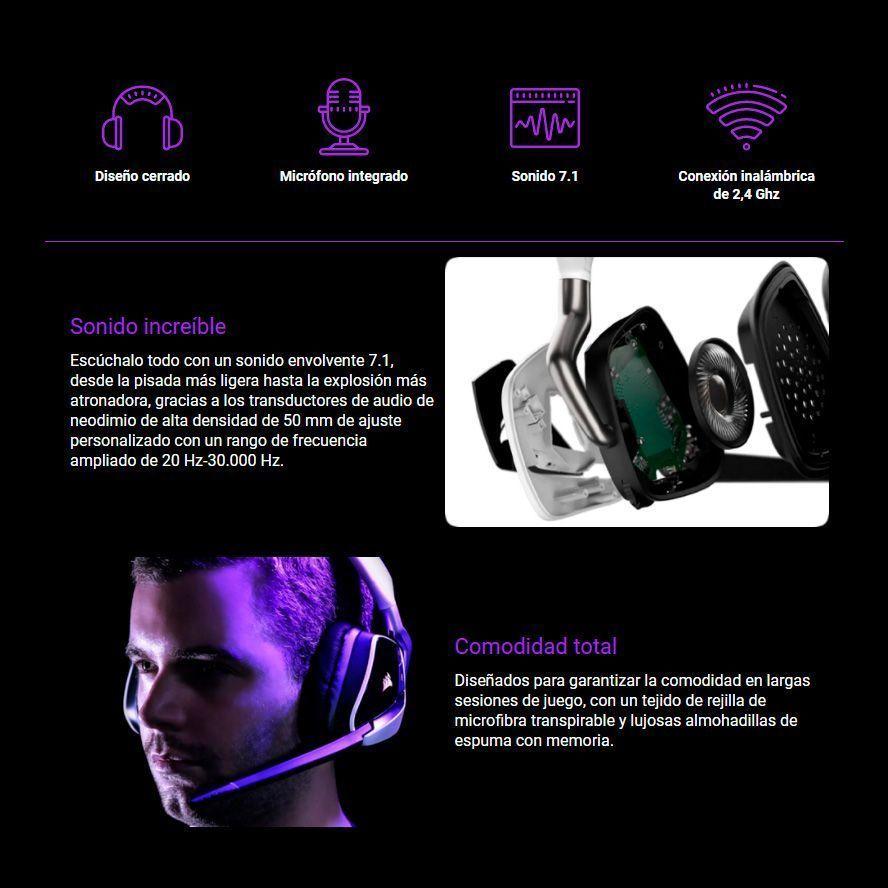 Audifonos Inalambricos Gamer Corsair Void  Elite RGB-2