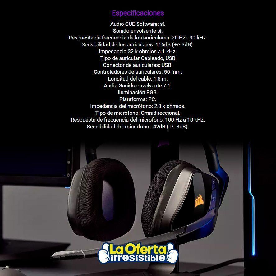 Audifonos Inalambricos Gamer Corsair Void  Elite RGB-5