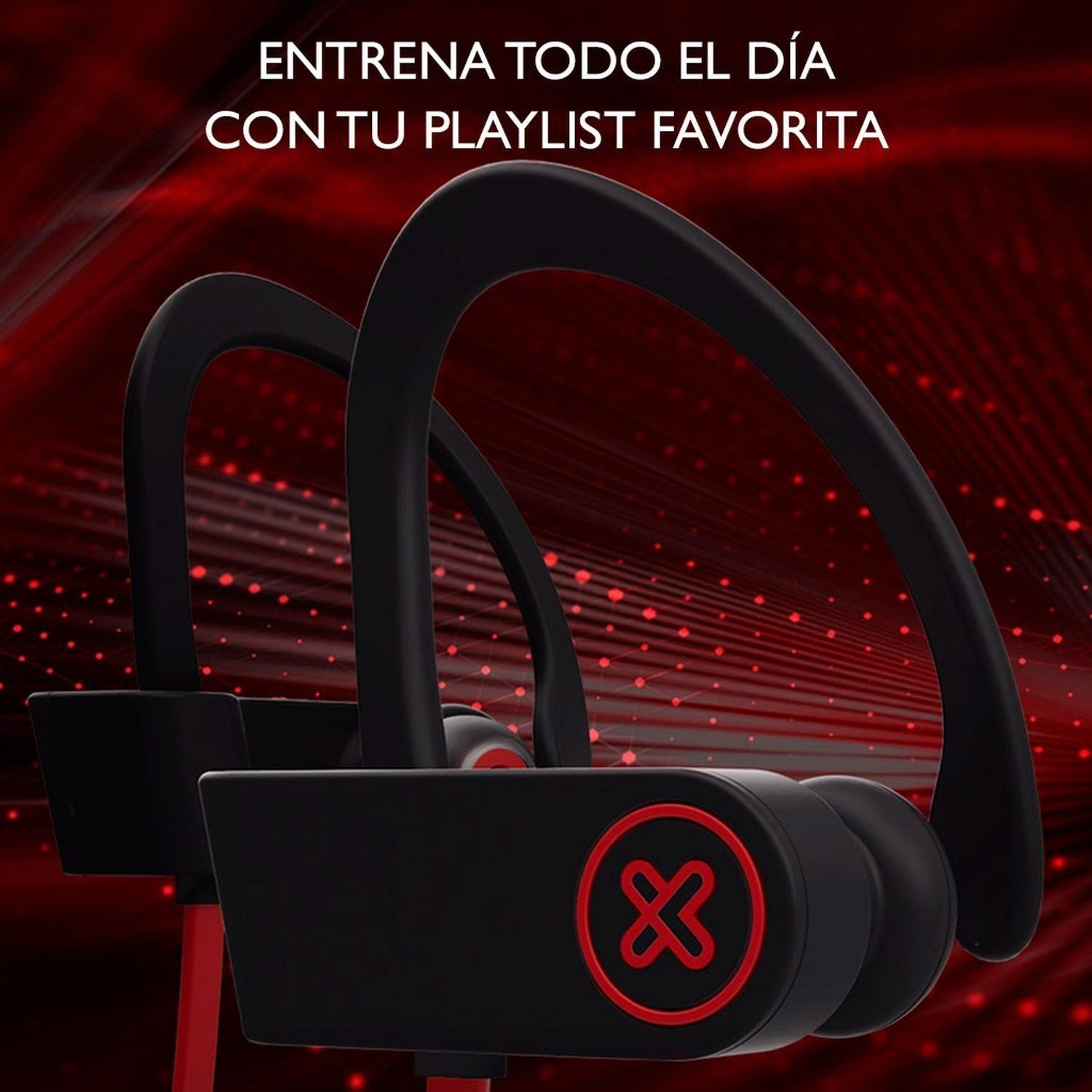 Audifonos sport C/mic BT autonomia 12Hr Klip xtreme KSM-150 rojo-1