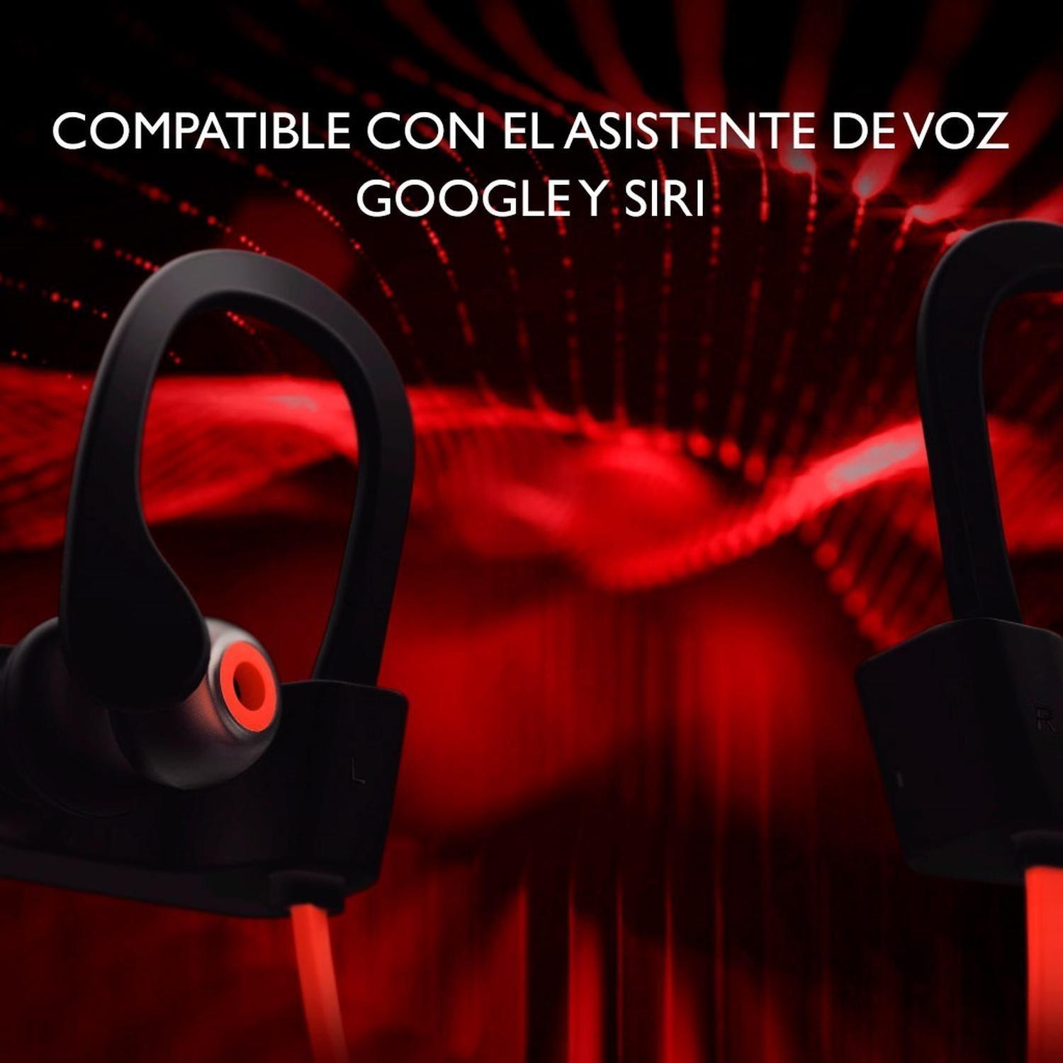 Audifonos sport C/mic BT autonomia 12Hr Klip xtreme KSM-150 rojo-4