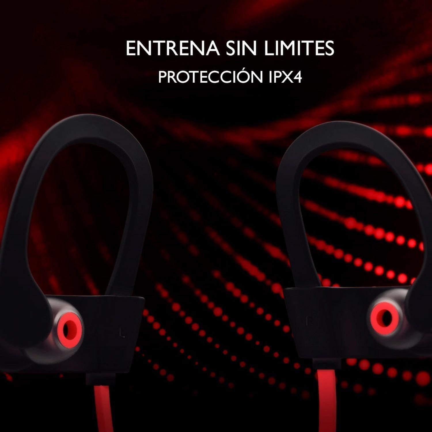 Audifonos sport C/mic BT autonomia 12Hr Klip xtreme KSM-150 rojo-2