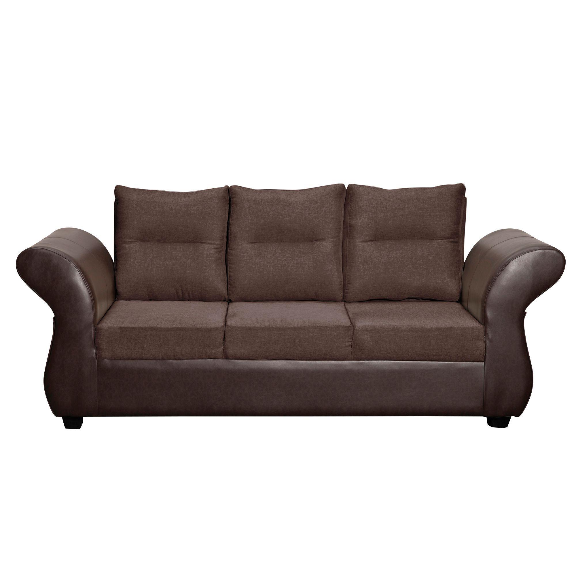 Juego de Living Zara 3.1.1 Tela-Pu Chocolate-2