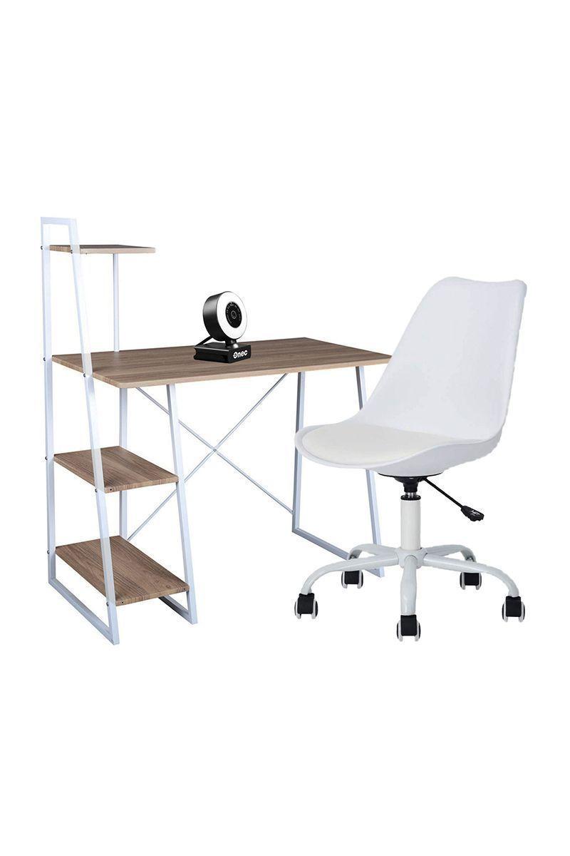 Pack Escritorio Repisas+Silla PP+Webcam 2560P-0