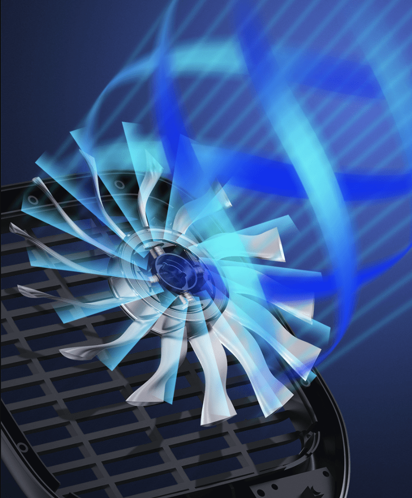 Ventilador Asiento de Auto y Escritorio Baseus-9