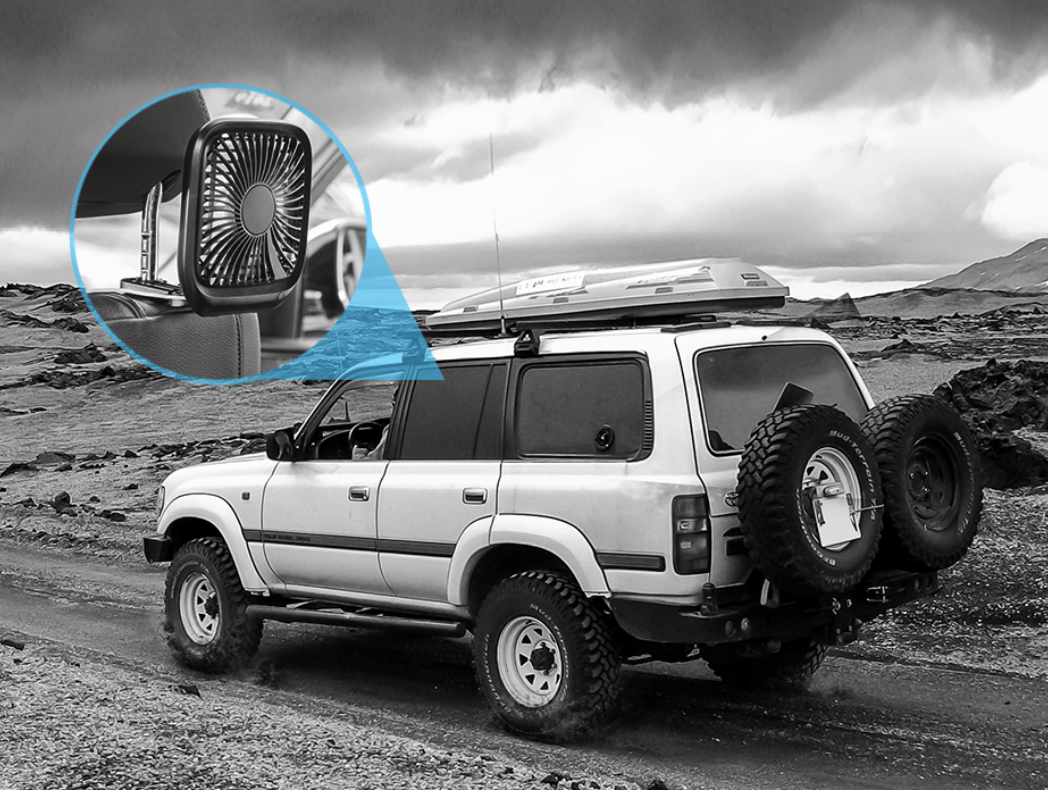 Ventilador Asiento de Auto y Escritorio Baseus-4