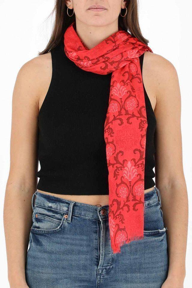 Pañuelo Liso Rojo Folk Fire Rococo Humana-2