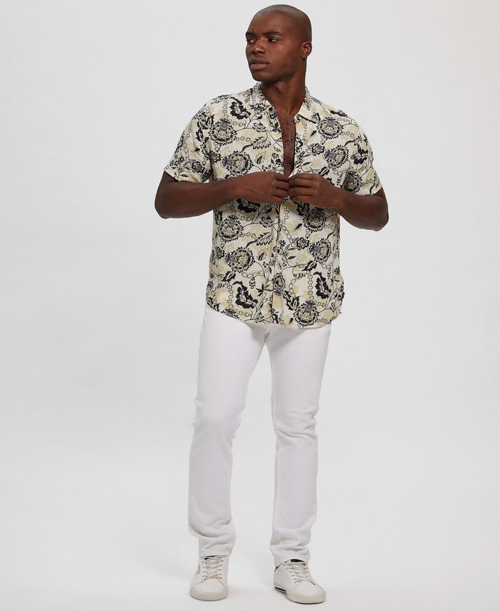 Camisa Guess Ss Eco Rayon Locked MULTICOLOR-0
