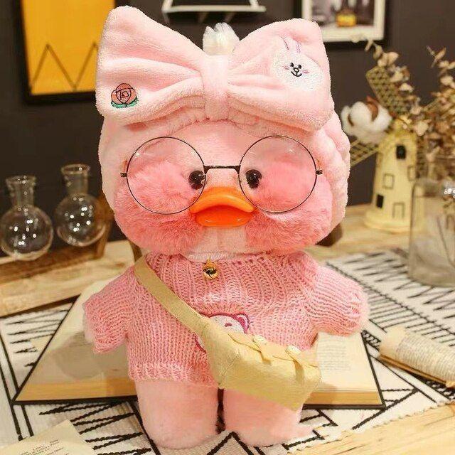 Pato Lalafanfan Tiktok Peluches Kawaii Lentes Ropa-0