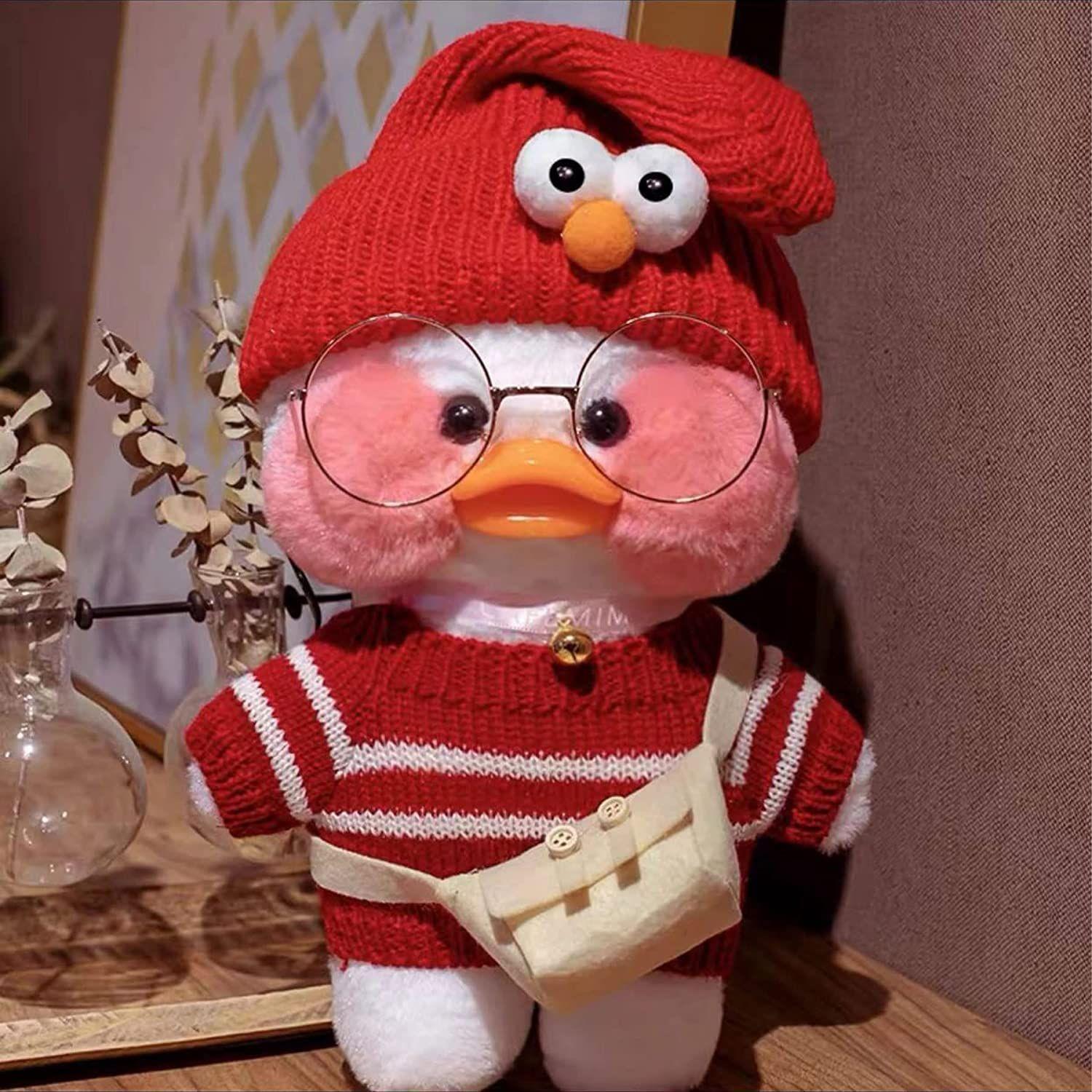 Pato Lalafanfan Tiktok Peluches Kawaii Lentes Ropa-4