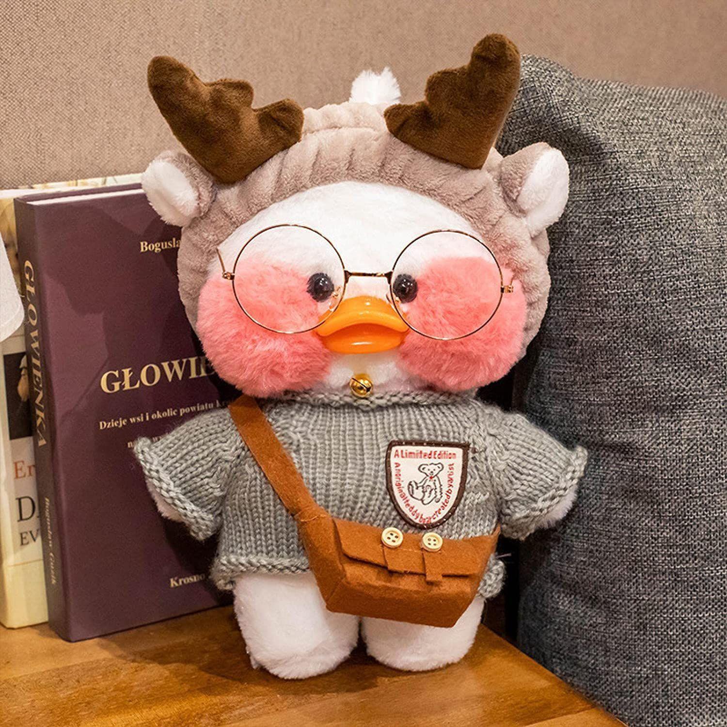 Pato Lalafanfan Tiktok Peluches Kawaii Lentes Ropa-2