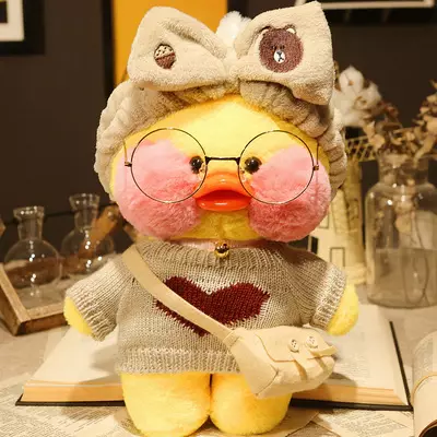 Pato Lalafanfan Tiktok Peluches Kawaii Lentes Ropa-0