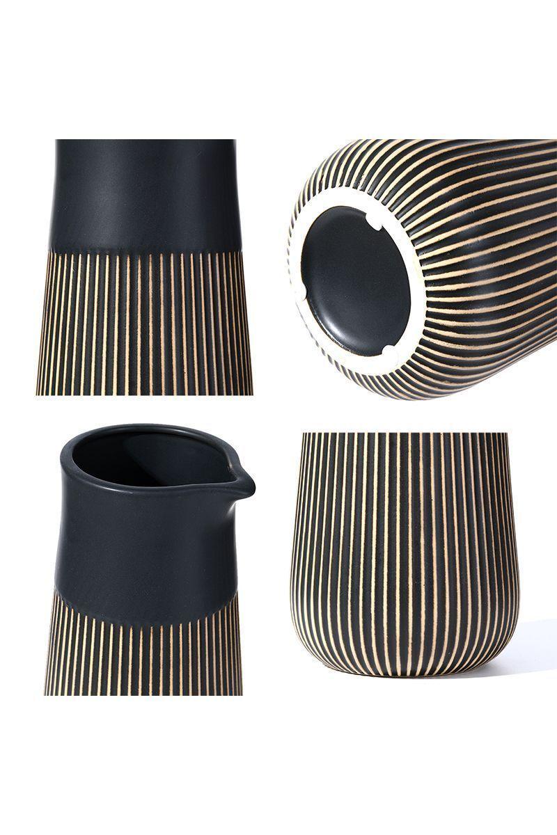 Jarrón Étnico Azalea Negro-4