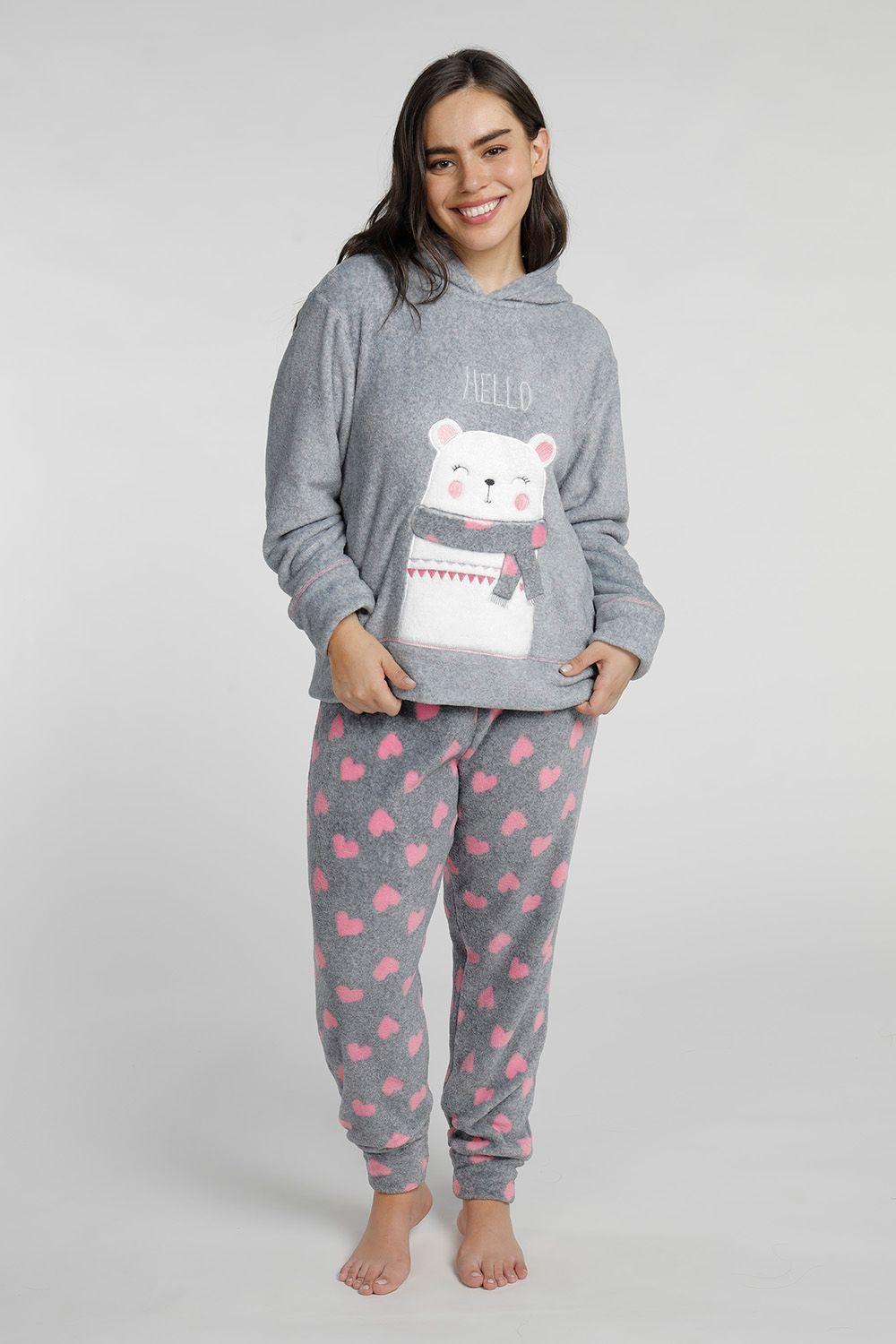 Pijama mujer Polar Gris 60.1414M-GRI Kayser-0