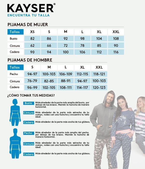 Pijama mujer Polar Gris 60.1414M-GRI Kayser-3