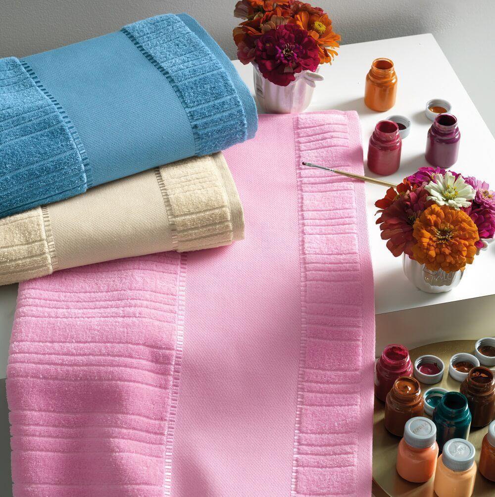 Toalla de visita para bordar Karsten Stella Beige-4