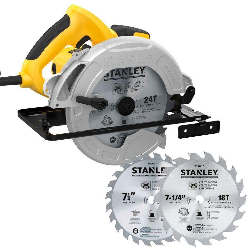 Sierra Circular 1600W + 2 Disco Sierra 7-1/4” STANLEY-0