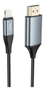 Hoco Cable UA15 2M Ligthning a HDMI - Negro-1