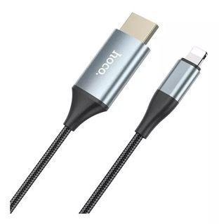 Hoco Cable UA15 2M Ligthning a HDMI - Negro-0