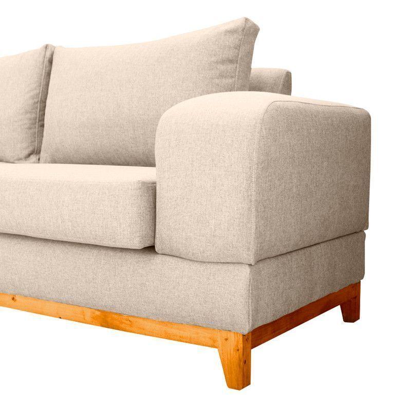 Sofá Basalto Felpa Beige 3 Cuerpos-3