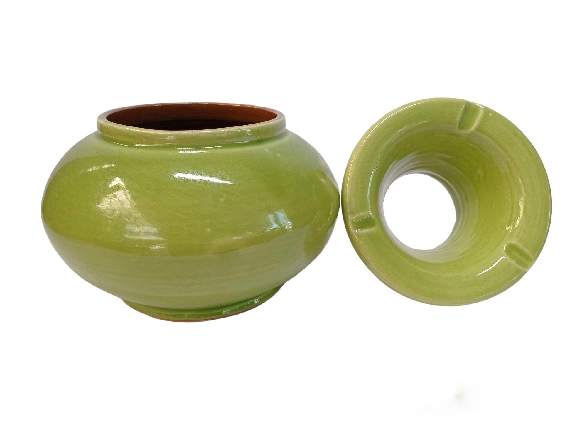 CENICERO VERDE CLARO SERGHINI 20 CM-2