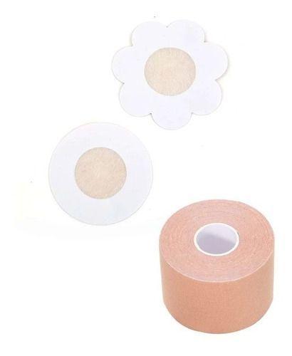 Cinta Levanta Pecho 5cmx5mt + 20 Cubre Pezones Boob Tape-2