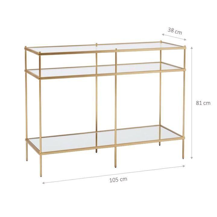 Arrimo de Vidrio Dorado 105 cm-2