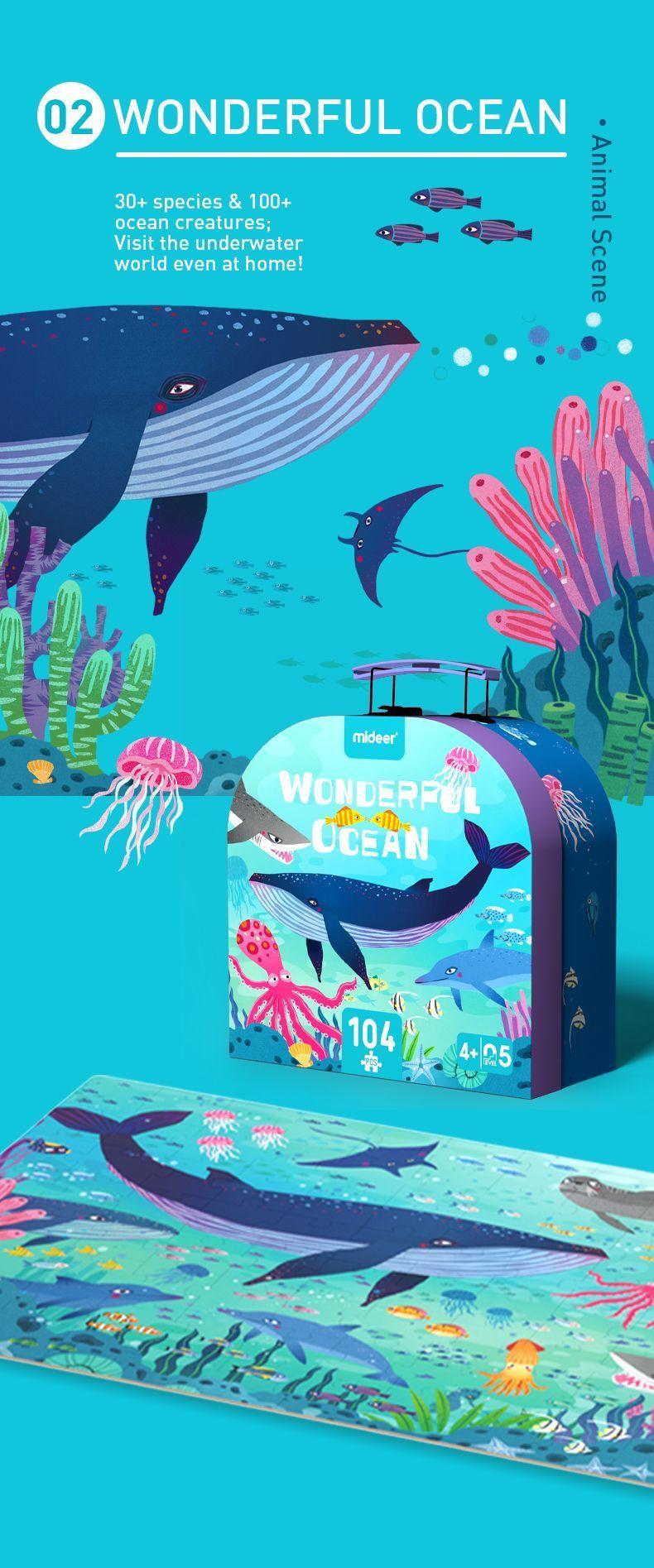 Maleta Puzzle Oceano Fantástico-4