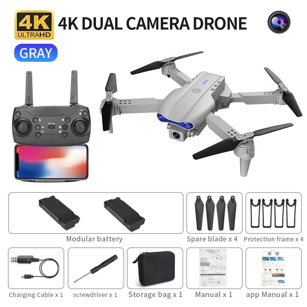 Dron 3 Baterías 4k Doble Cámara Wifi Plegable Bolso Recargable Via Usb-2