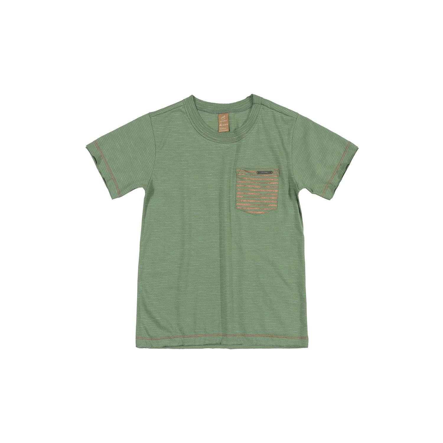 Conjunto del Mar Polera y Shorts Verde y Naranja Up Baby-1