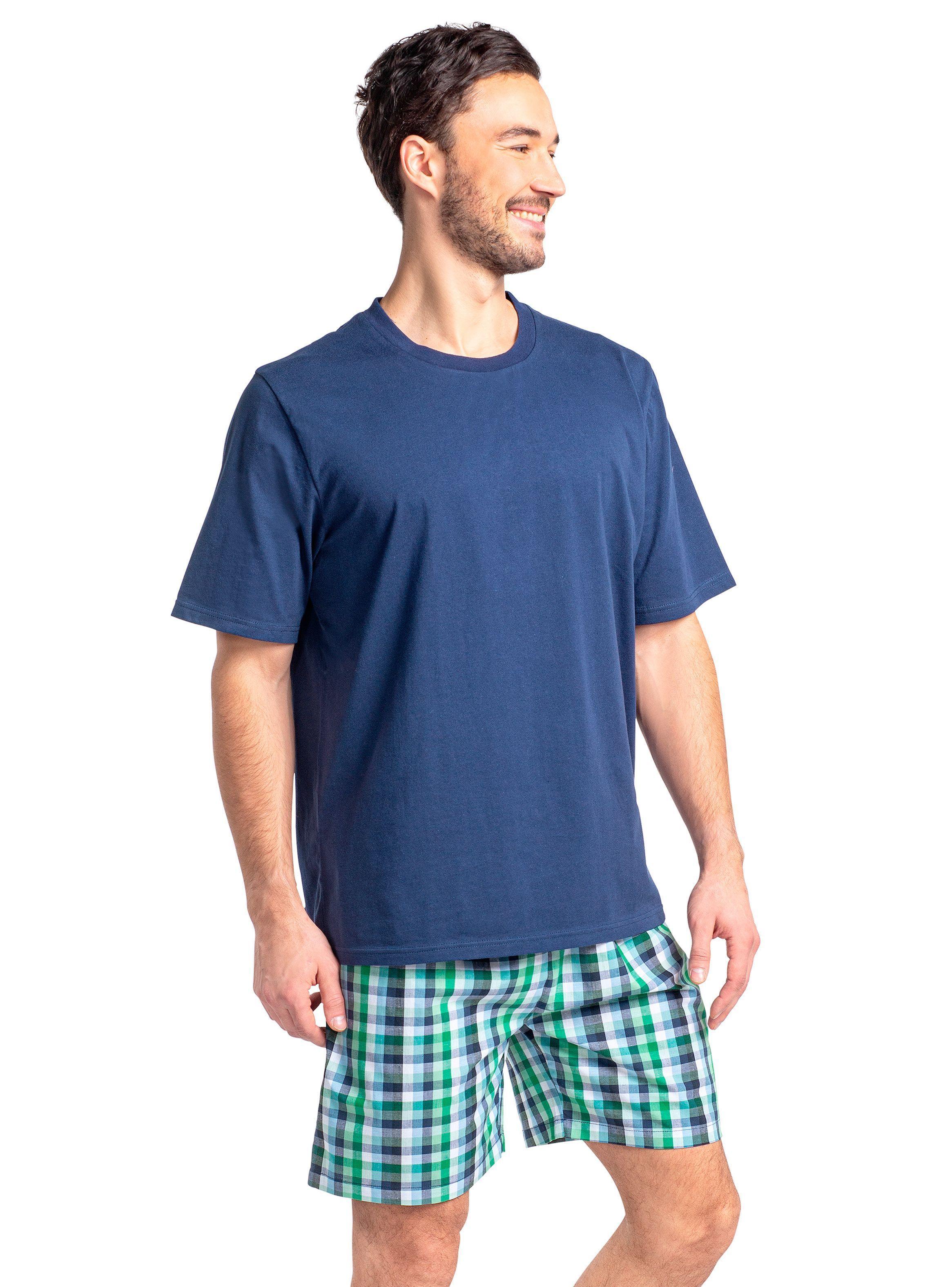PIJAMA CORTO HOMBRE ALGODÓN-1